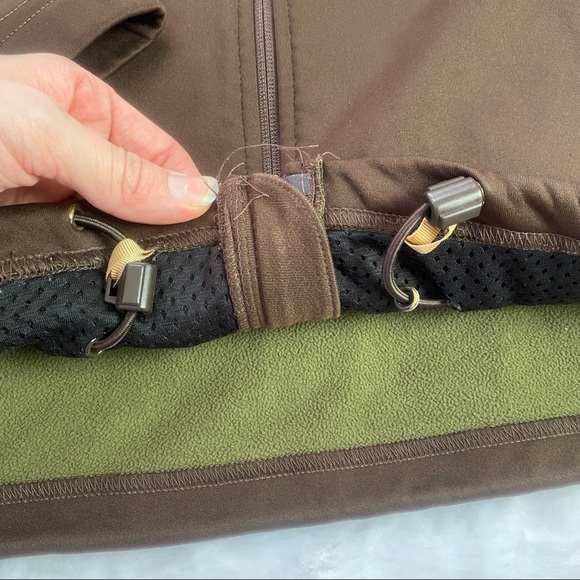 Burton Embroidered Brown Zip Up Synch Jacket - Picture 2 of 6